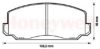 BENDIX 572205B Brake Pad Set, disc brake